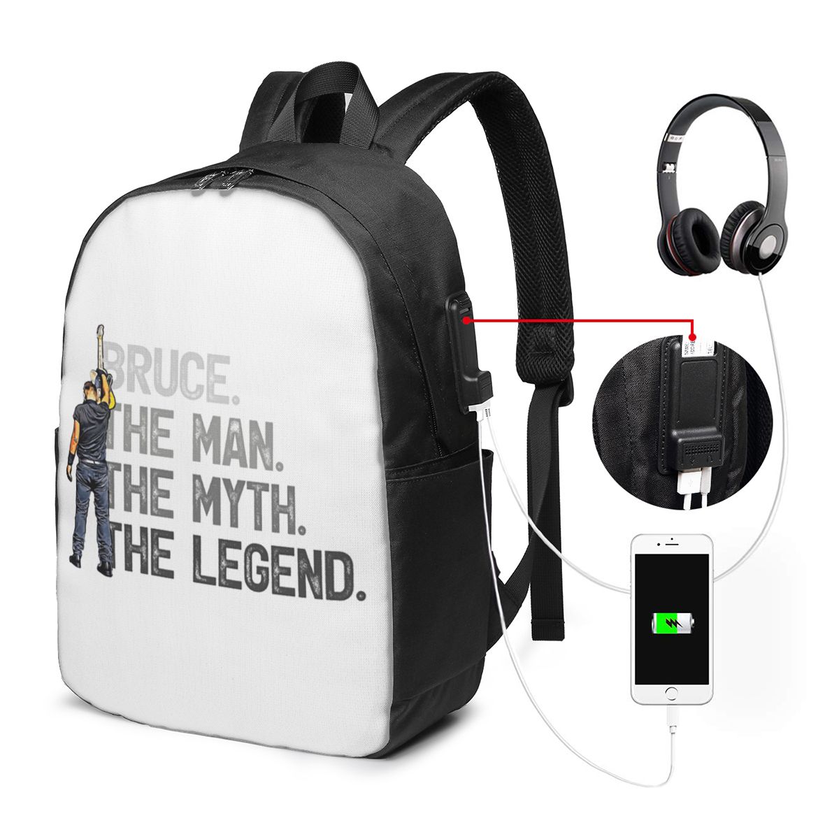 Bruce Springsteen Backpack Tra - Laptop Bag recension och pris