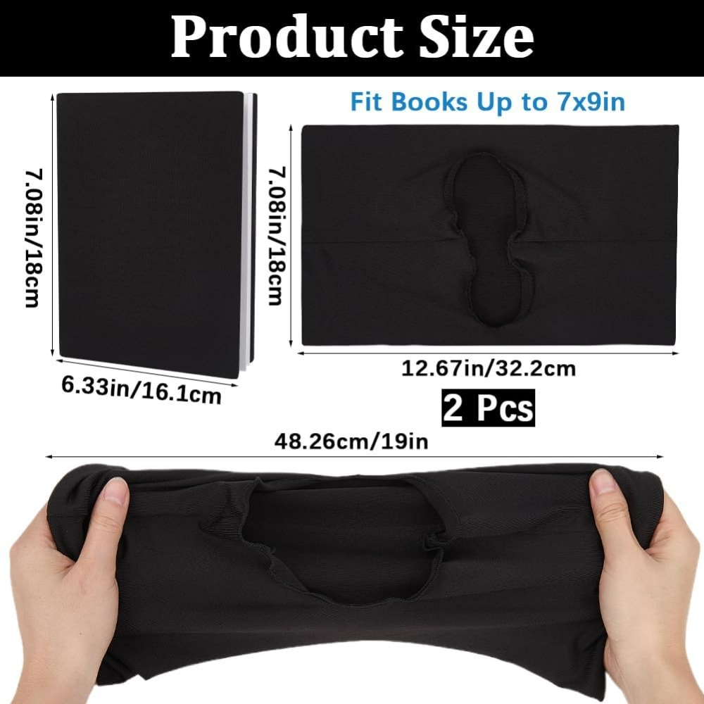2Pcs Elastic Book Covers Black - Laptop Sleeve recension och pris