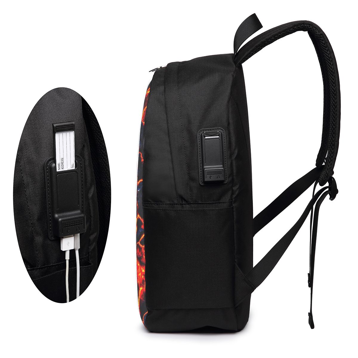 Magma Volcano Lava Fire Backpa - Laptop Bag recension och pris