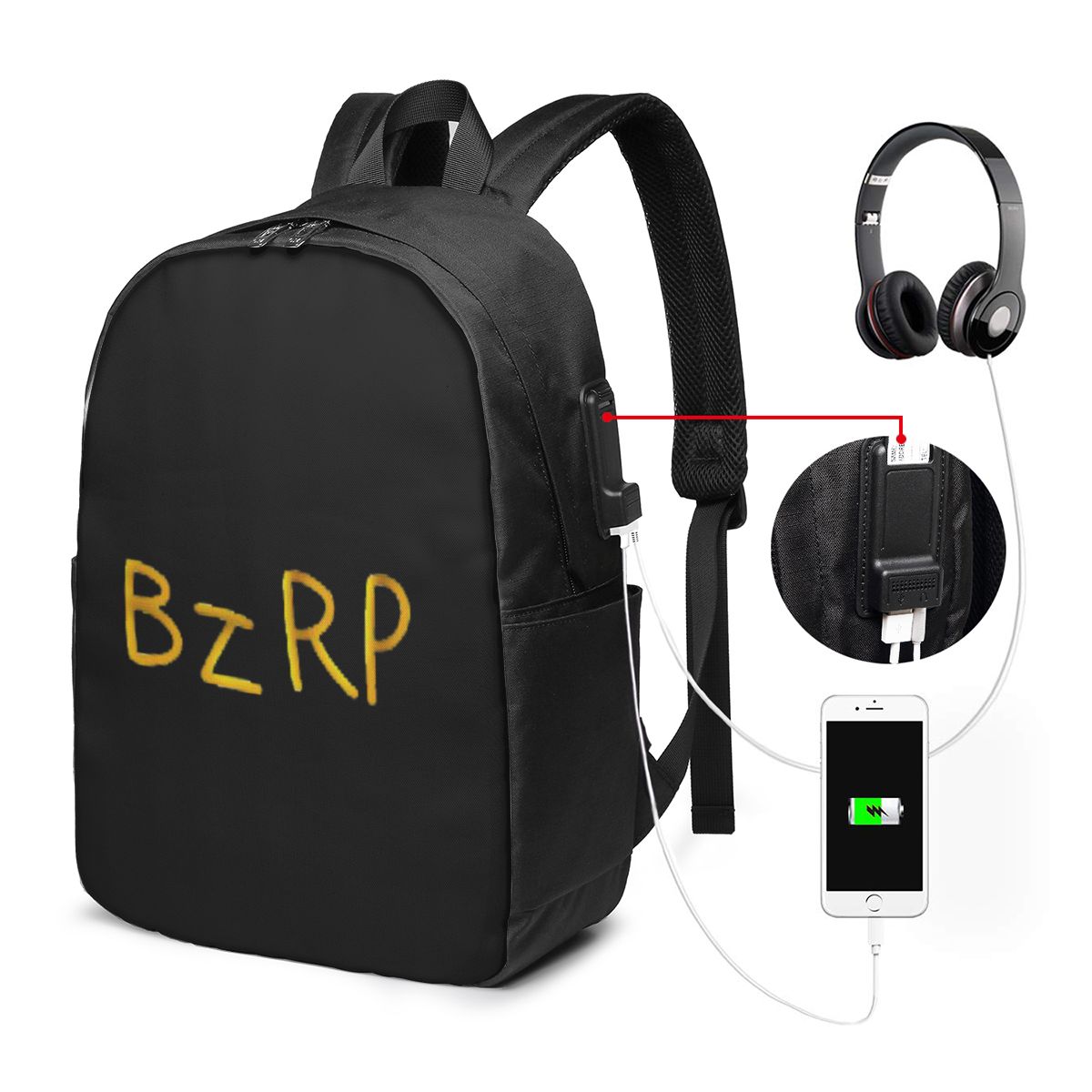 Bizarrap Cap (BZRP) Backpack T - Laptop Bag recension och pris