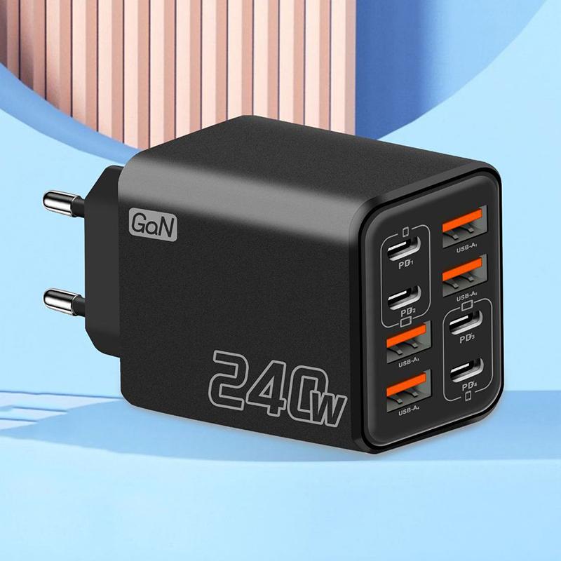 240W GaN USB C Charger 8 In 1  - Laptop Charger recension och pris