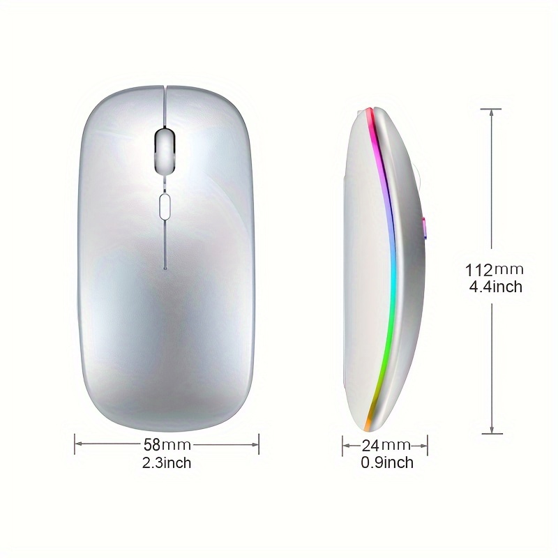 Wireless Mouse RGB Rechargeabl - Laptop Mouse recension och pris