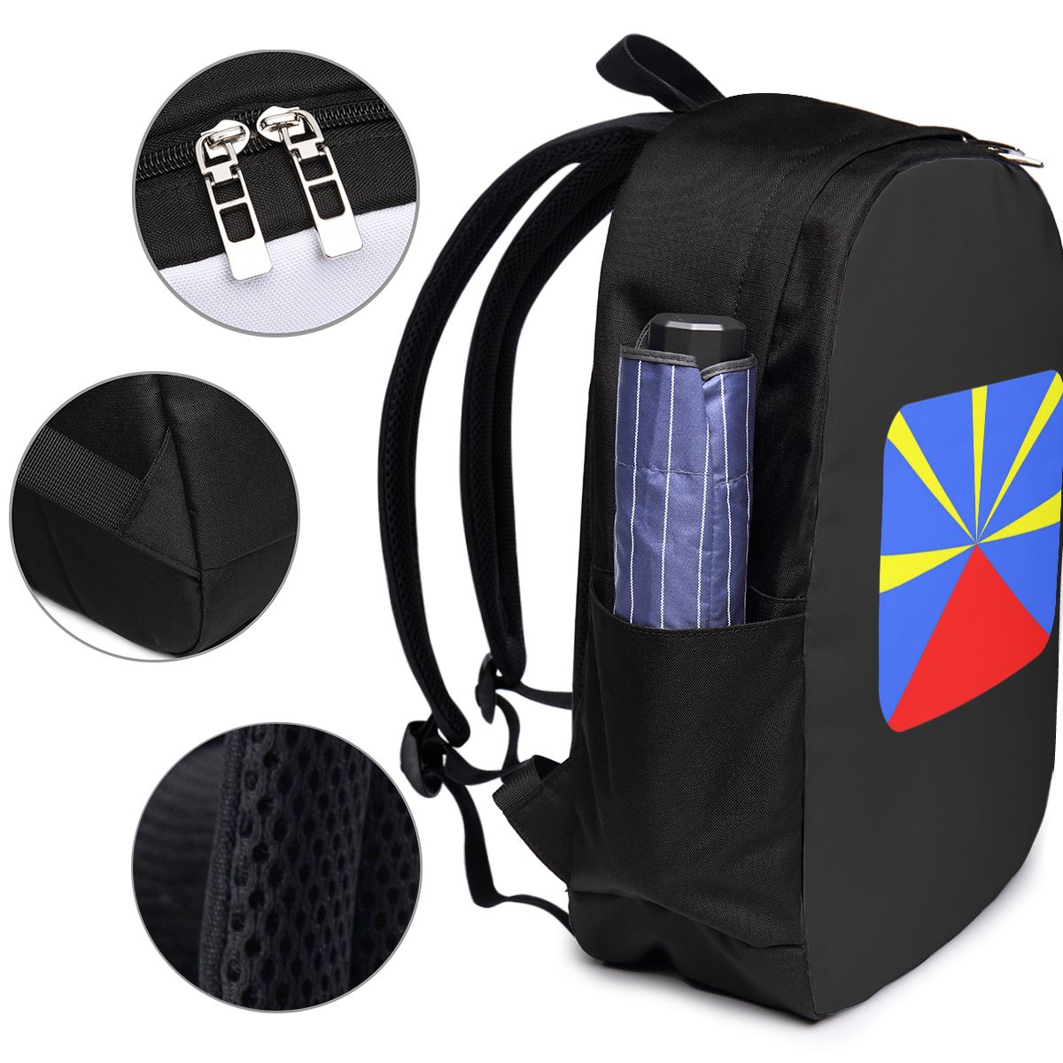 974 Reunion Island Flag Backpa - Laptop Bag recension och pris