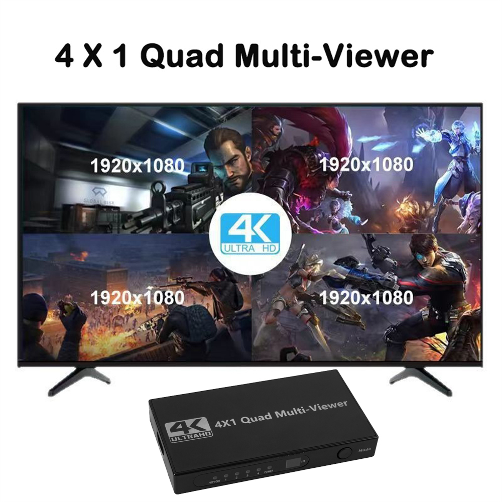4K HDMI Quad Screen Multiviewe - Hdmi Cable recension och pris