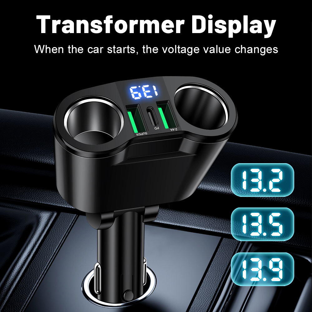 USB Car Charger Adapter Type C - Usb C Hub recension och pris