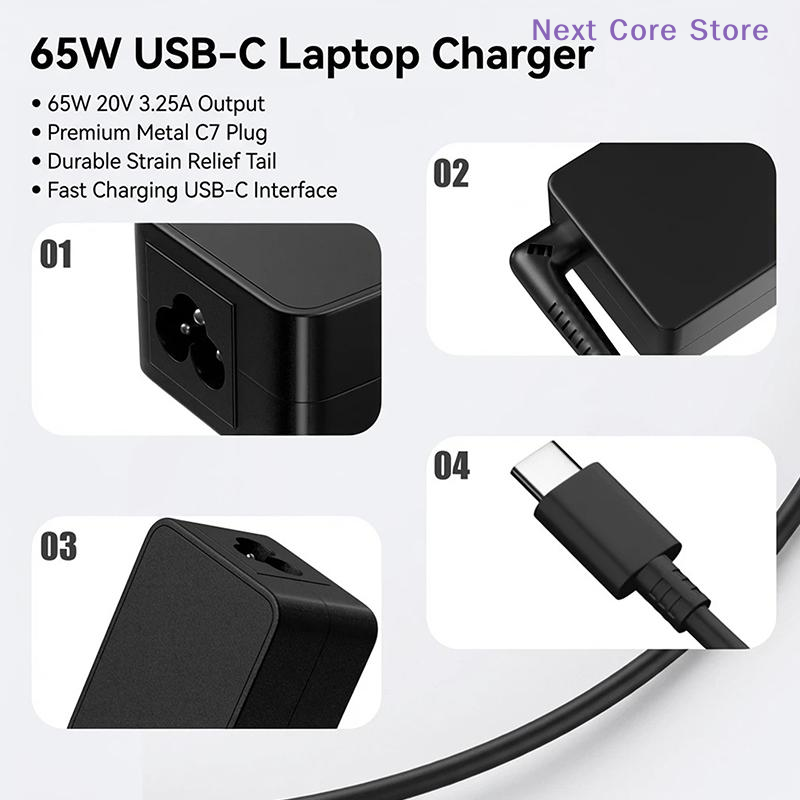 [NC]1Pc 20v3.25a 65w Type-c Po - Laptop Charger recension och pris